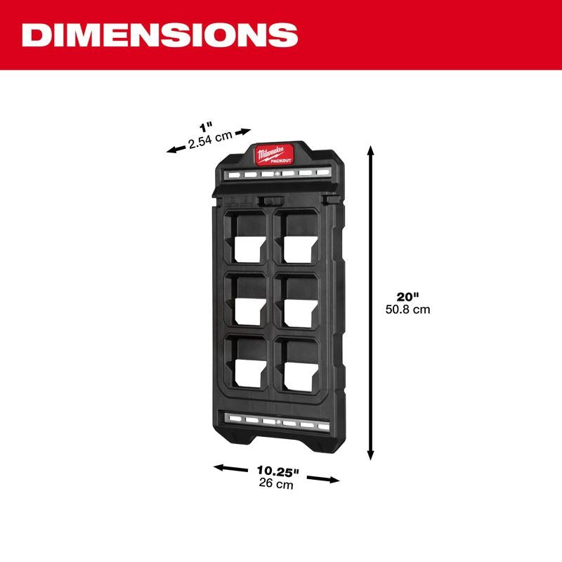 Milwaukee 48-22-8496 PACKOUT Compact Wall Plate