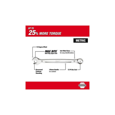 Milwaukee 48-22-9507 7pc Combination Wrench Set - Metric