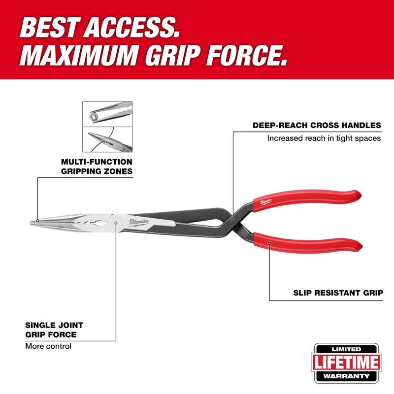 Milwaukee 48-22-6542 2PC Long Reach Pliers Set