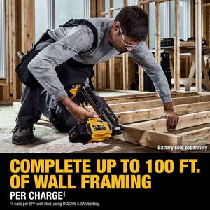 DEWALT DCN930B 20V MAX Brushless Cordless 30 degree Paper Tape Framing Nailer - Bare Tool