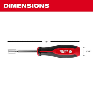 Milwaukee 48-22-2544 4pc Magnetic SAE HOLLOWCORE Nut Driver Set