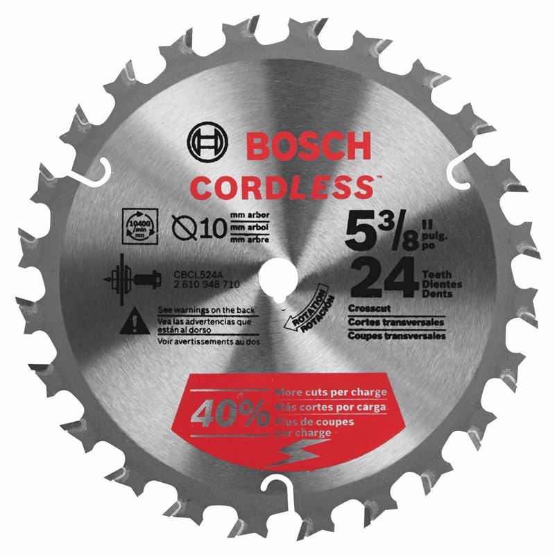 Bosch | CBCL524A 5-3/8" 24 Tooth Circular Saw Blade for Cordless Saw