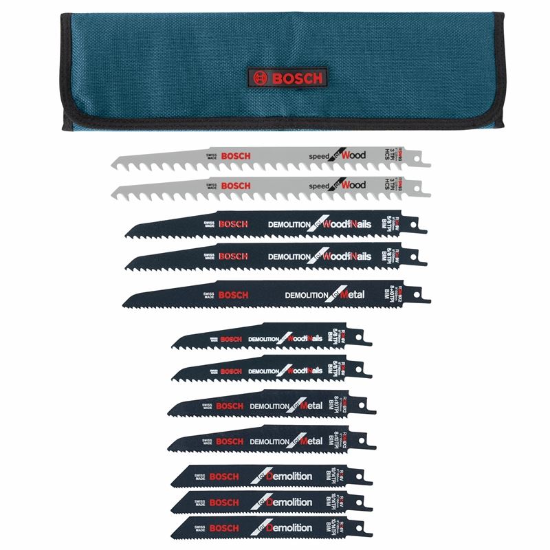 Bosch RD12PK 12 Piece Demolition Reciprocating Saw Blade Set