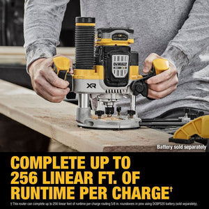 DEWALT DCW620B 20V MAX XR BRUSHLESS CORDLESS 2-1/4 PEAK HP PLUNGE ROUTER (TOOL ONLY)