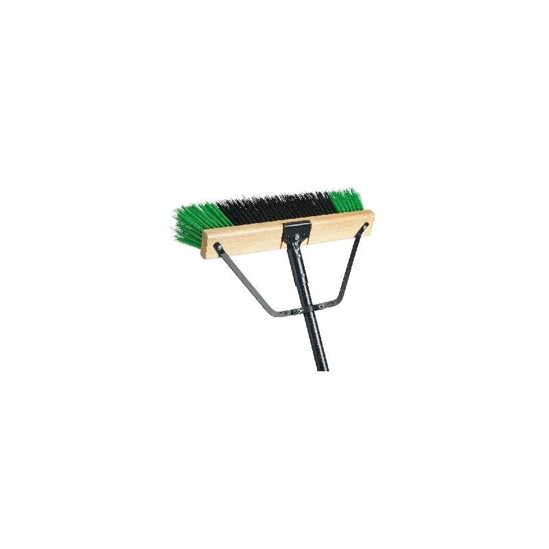 M2 PB-700-GB18 Green Ryno Stiff Push Broom - 18in