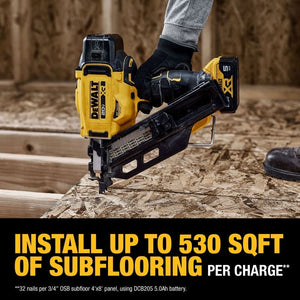 DEWALT DCN930P1 20V MAX Brushless Cordless 30 degree Paper Tape Framing Nailer Kit