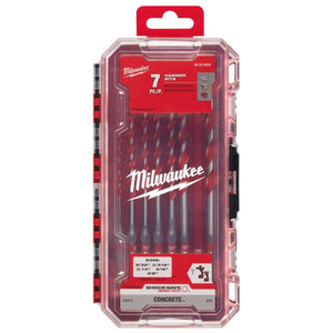 Milwaukee 48-20-9052 7PC. SHOCKWAVE Impact Duty Carbide Hammer Drill Bit Set