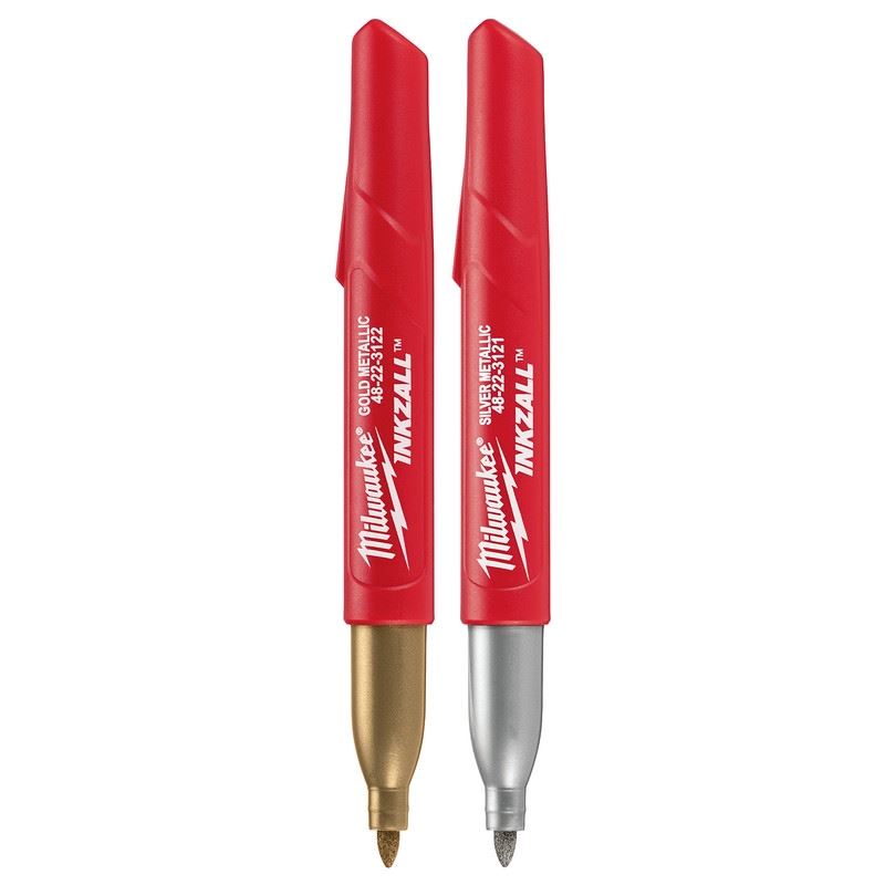 Milwaukee 48-22-3123 INKZALL Fine Point Metallic Marker - 2pk