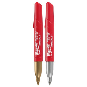 Milwaukee 48-22-3123 INKZALL Fine Point Metallic Marker - 2pk