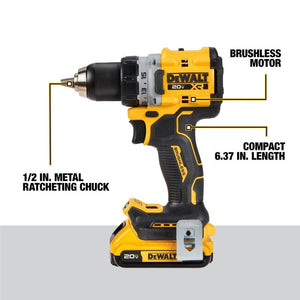 DEWALT DCK248D2 DEWALT 20V MAX* XR Brushless Cordless 1/2 in. Drill/Driver and 1/4 in. Impact Driver Kit