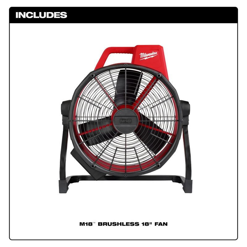 Milwaukee 0821-20 M18 Brushless 18in Fan