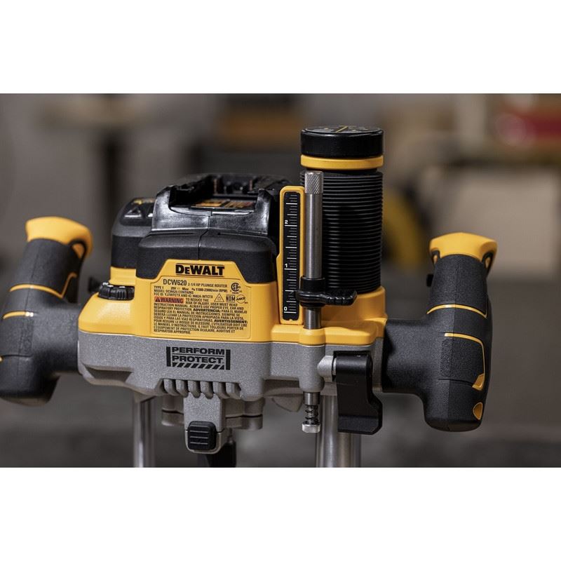 DEWALT DCW620B 20V MAX XR BRUSHLESS CORDLESS 2-1/4 PEAK HP PLUNGE ROUTER (TOOL ONLY)