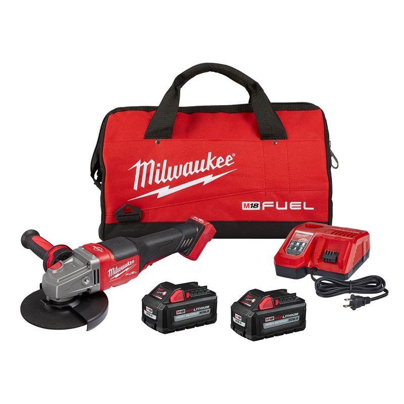 Milwaukee 2980-22 4-1/2in - 6in Braking Grinder Kit, Paddle Switch No-Lock