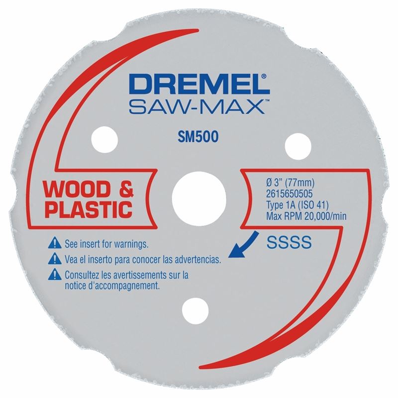 Dremel | SM500 3 In. Saw-Max Wood and Plastic Carbide Wheel