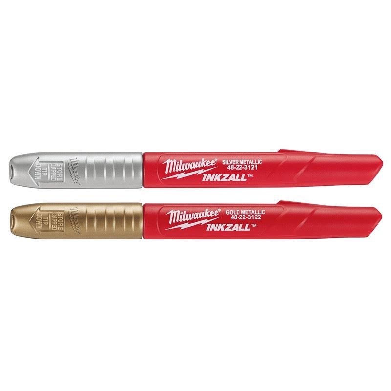 Milwaukee 48-22-3123 INKZALL Fine Point Metallic Marker - 2pk