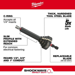 Milwaukee 48-32-2350 SHOCKWAVE Conduit Reaming Bit Holder