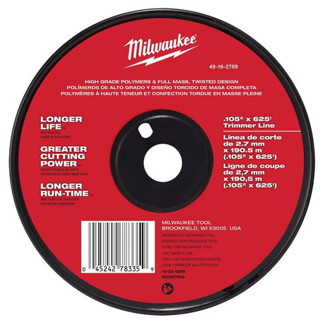 Milwaukee 49-16-2789 .105" x 625' Trimmer Line