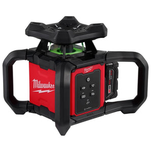 Milwaukee 3702-21 M18 Green Interior Rotary Laser Level Kit w/ Remote/Receiver and Wall Mount Bracket