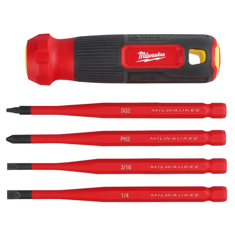 Milwaukee 48-22-2216 4-in-1 1000V Insulated Slim Tip Multi-Bit Screwdriver