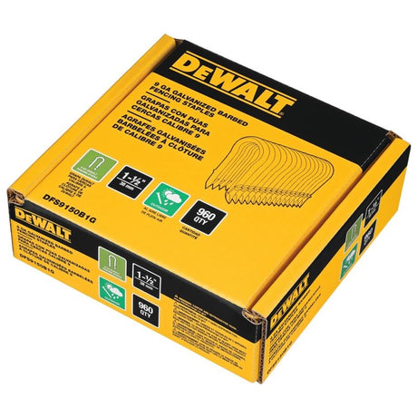 DEWALT 9 GA Galvanized Barbed Fencing Staples