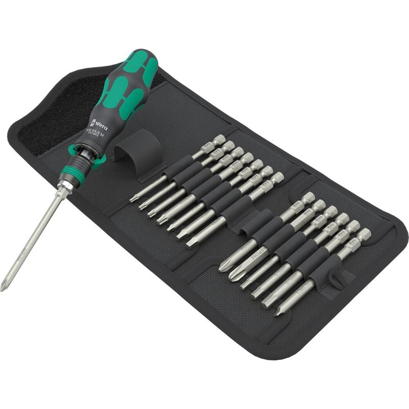 Wera 05051066001 Kraftform Kompakt 838 RA-R M Imperial Set 1, 15 pieces