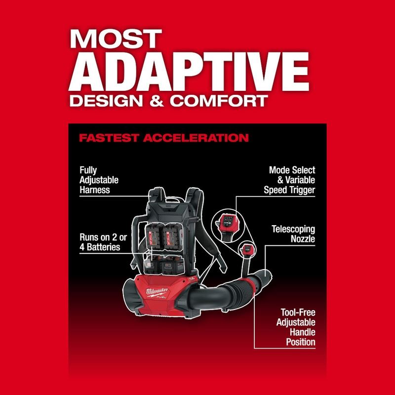 Milwaukee 3009-20 M18 FUEL Dual Battery Backpack Blower