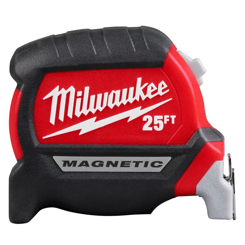 Milwaukee 48-22-0327 25ft Electricians Compact Wide Blade Magnetic Tape Measure