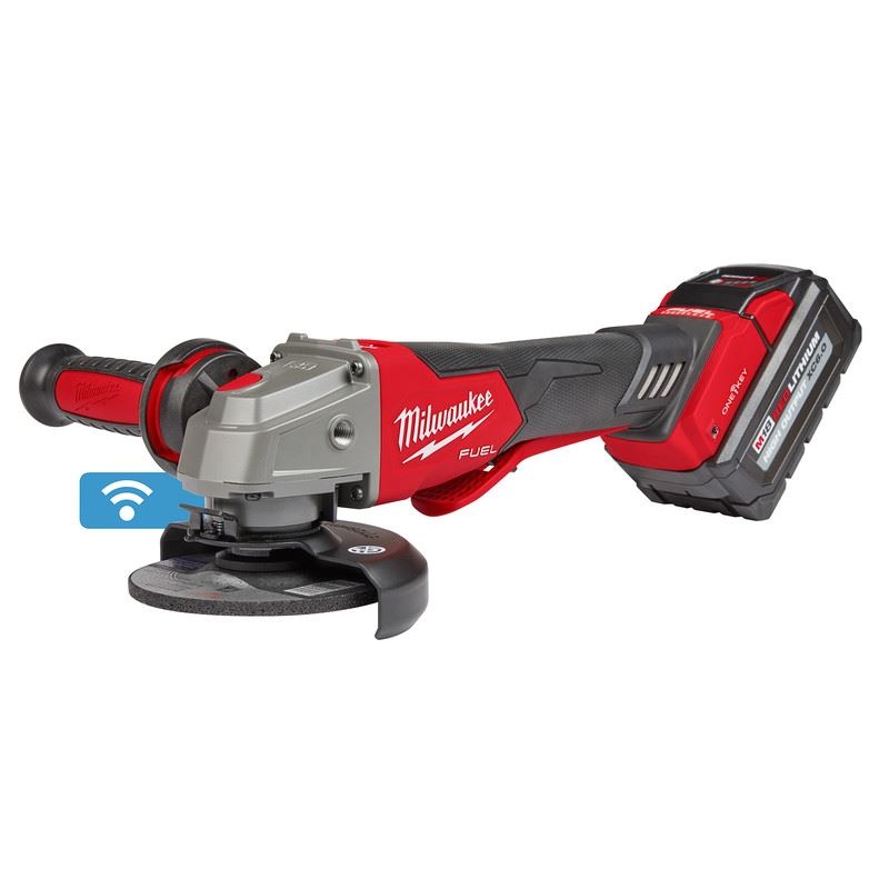 Milwaukee 2882-22 M18 FUEL 4-1/2n / 5in Braking Grinder w/ ONE-KEY Paddle Switch, No Lock