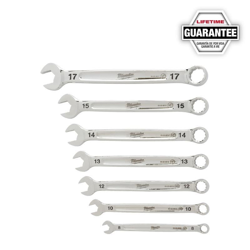 Milwaukee 48-22-9507 7pc Combination Wrench Set - Metric