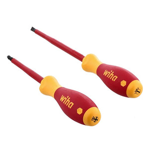 WIHA 33580 2 PIECE INSULATED SOFTFINISH SLOTTED AND PHILLIPS SCREWDRIVER SET