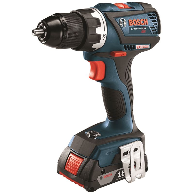 Bosch | DDS183-02 18V EC Brushless Compact Tough 1/2 In. Drill/Driver Kit | BFP