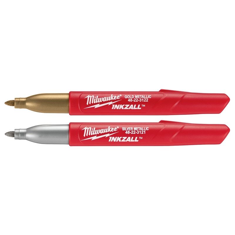 Milwaukee 48-22-3123 INKZALL Fine Point Metallic Marker - 2pk