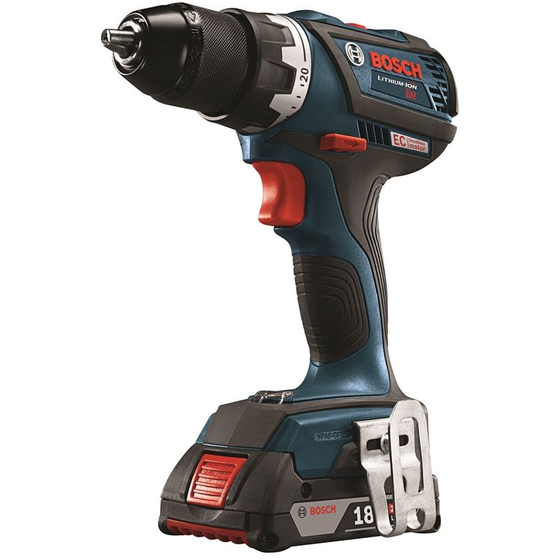 Bosch | DDS183-02 18V EC Brushless Compact Tough 1/2 In. Drill/Driver Kit | BFP