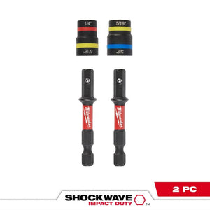 Milwaukee 49-66-4565 SHOCKWAVE Impact Duty QUIK-CLEAR 2-in-1 Magnetic Nut Driver Set 2PC