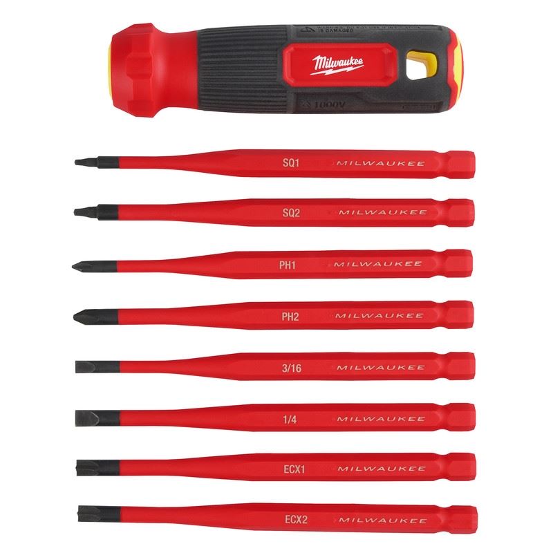 Milwaukee 48-22-2218 8-in-1 1000V Insulated Slim Tip Multi-Bit Screwdriver