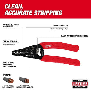 Milwaukee 48-22-3050 0-18 AWG Comfort Grip Wire Stripper and Cutter