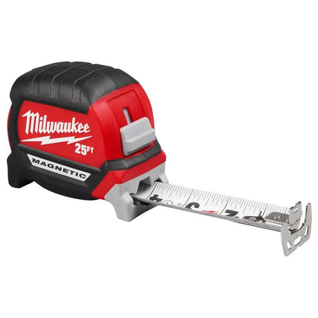 Milwaukee 48-22-0327 25ft Electricians Compact Wide Blade Magnetic Tape Measure