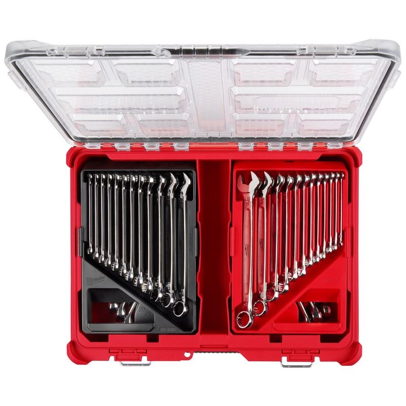 Milwaukee 48-22-9485 30pc Metric  and  SAE Combination Wrench Set with PACKOUT Organizer