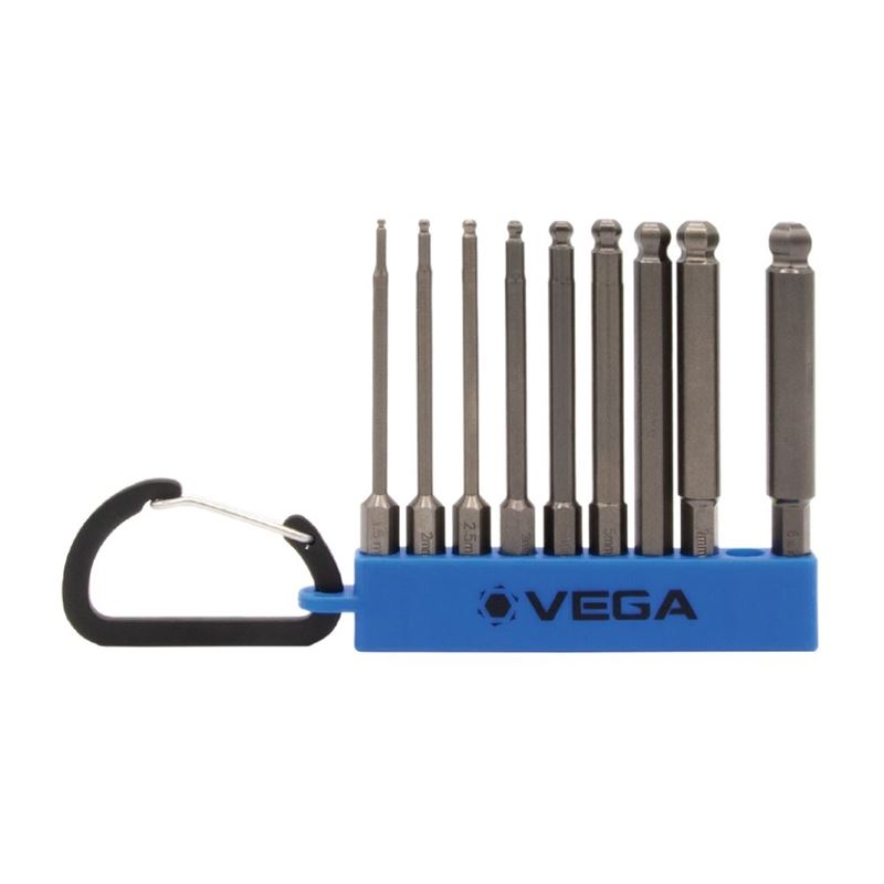 VEGA 10pc Hex Ball Caribiner Set - 3in