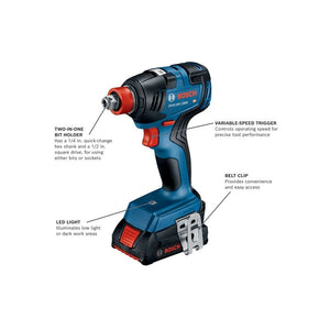 Bosch GXL18V-497B23 18V 4-Tool Combo Kit