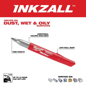 Milwaukee 48-22-3123 INKZALL Fine Point Metallic Marker - 2pk