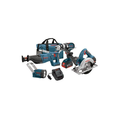 Bosch CLPK402-181 18 V 4-Tool Lithium-Ion Cordless Combo Kit