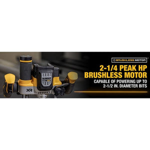 DEWALT DCW620B 20V MAX XR BRUSHLESS CORDLESS 2-1/4 PEAK HP PLUNGE ROUTER (TOOL ONLY)