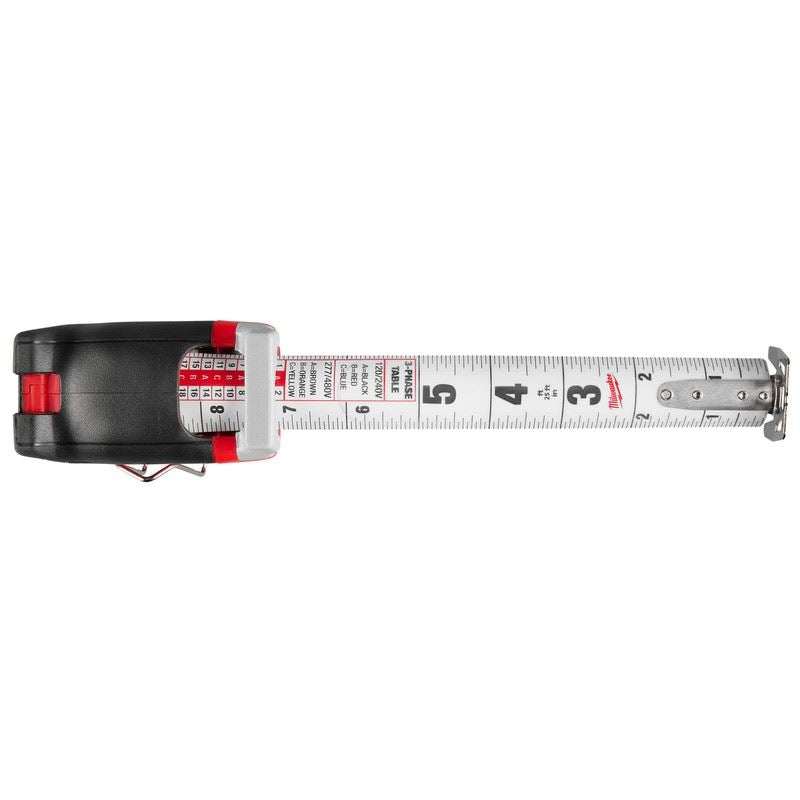 Milwaukee 48-22-0327 25ft Electricians Compact Wide Blade Magnetic Tape Measure