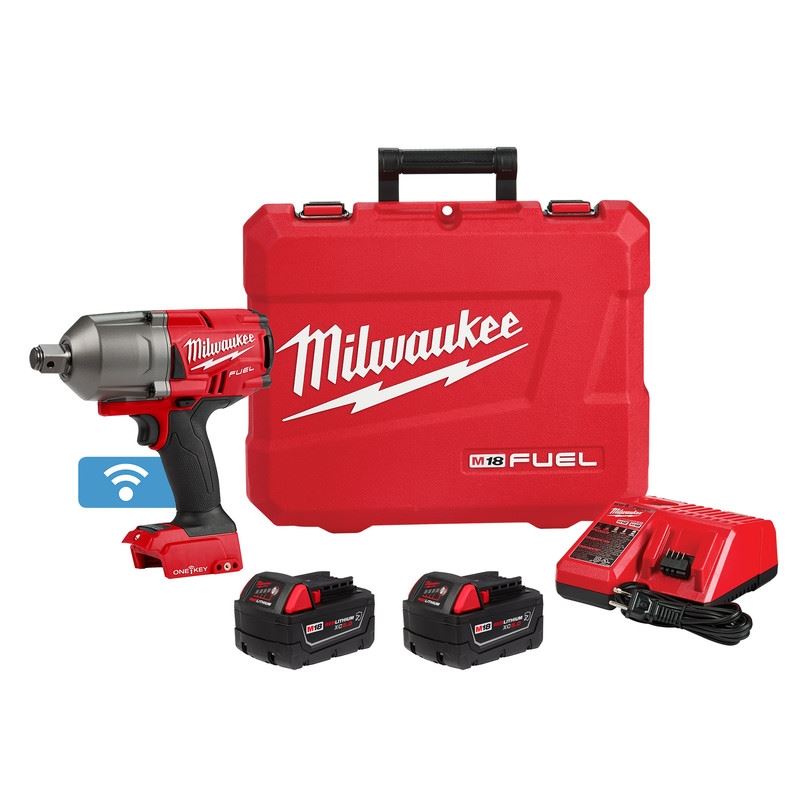 Milwaukee 2864-22R M18 FUEL w/ ONE-KEY High Torque Impact Wrench 3/4in Friction Ring Kit