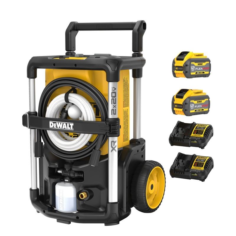 DEWALT DCPW1600Y2 2X20V MAX 1600 MAX PSI FLEXVOLT Brushless Pressure Washer Kit