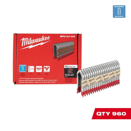 MILWAUKEE 9 GAUGE GALVANIZED FENCING STAPLES