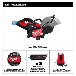 Milwaukee MXF315-2XC MX FUEL 14in Cut-Off Saw w/ RAPIDSTOP Kit