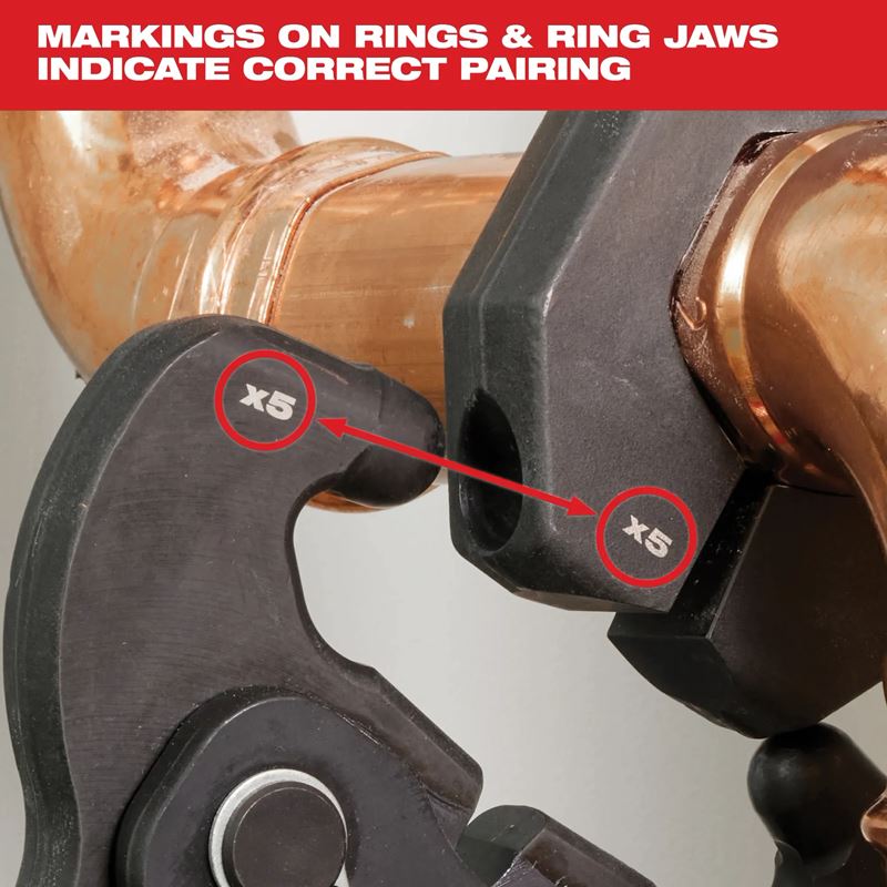 Milwaukee | 49-16-2690X CTS-V Pivoting Press Rings Kits 2-1/2" - 4"