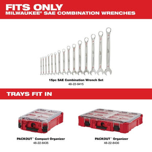 Milwaukee 48-22-9484T 15pc SAE Combination Wrench Trays